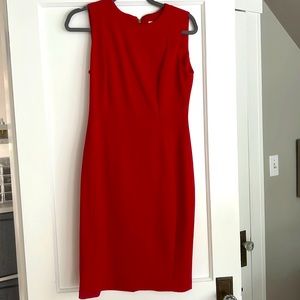 Calvin Klein dress stretch red size 8 (tag missing)